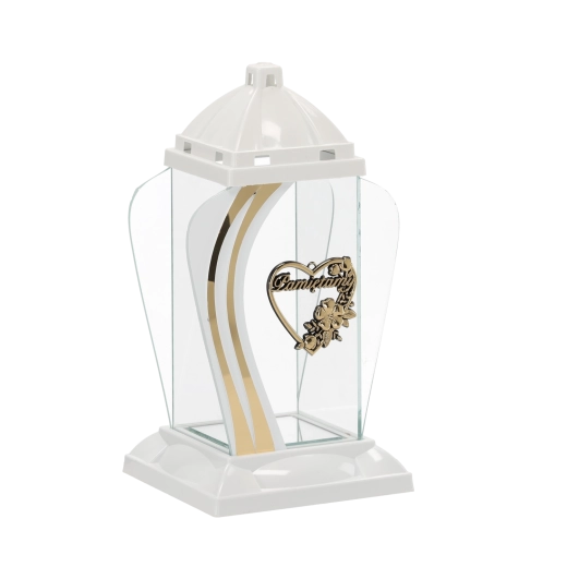 Farolillo corazón blanco 30 cm