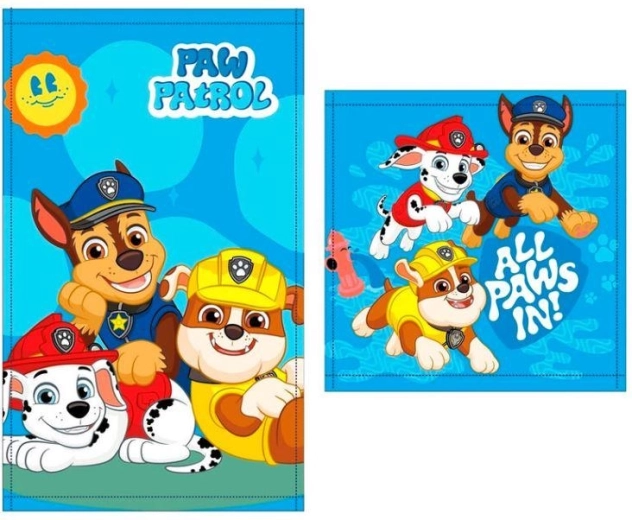Set de toallas para manos y cara Patrulla Canina