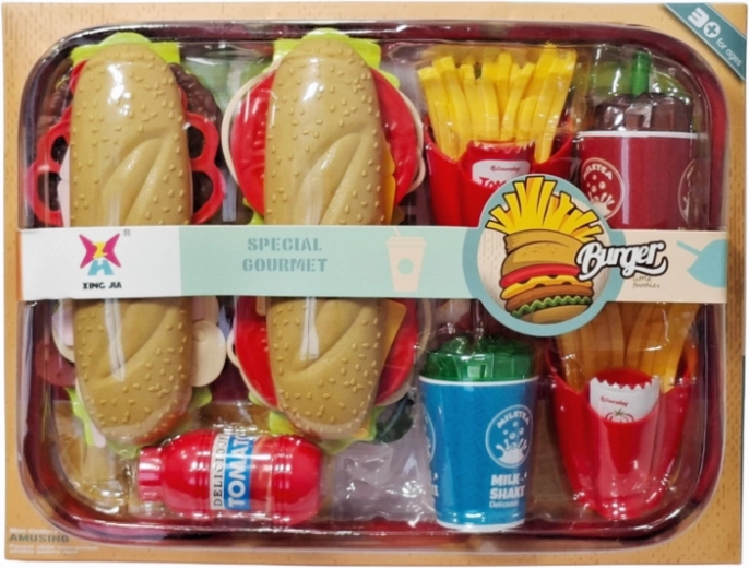 Set de cocina de comida rápida para niños