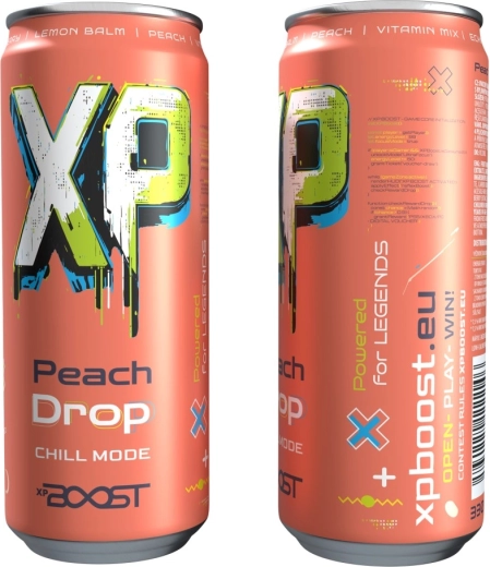 Bebida XP BOOST para niños, bebida herbal Peach Drop 330 ml - 1 unidad