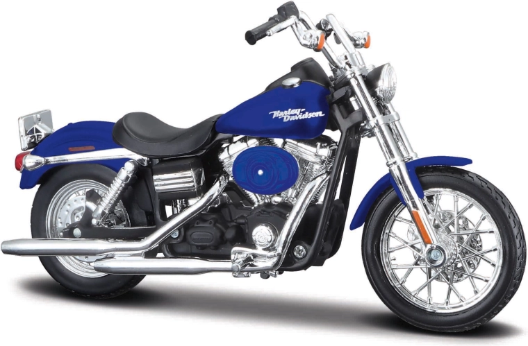 Maisto Harley-Davidson 2006 Dyna Street Bob motocicleta azul 1:18