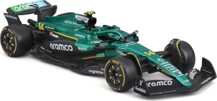 Detalles realistas del monoplaza de F1