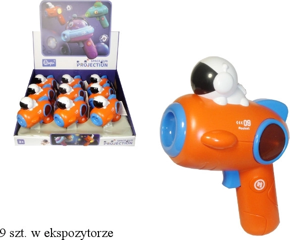 Pistola infantil con proyector, luz y sonido