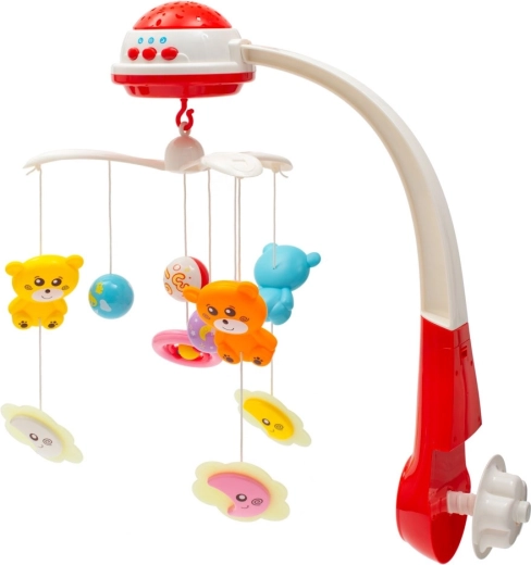 Móvil para cuna con proyector de luz Baby Mix rojo