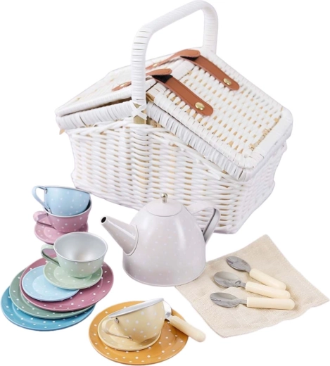 Jabadabado set de té con cesta de pícnic