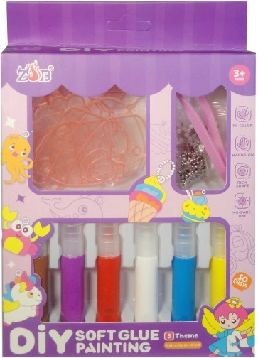 Kit creativo DIY: colgantes y llaveros para pintar