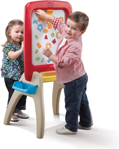 Step2 caballete infantil de doble cara para dibujar con accesorios - 1 unidad
