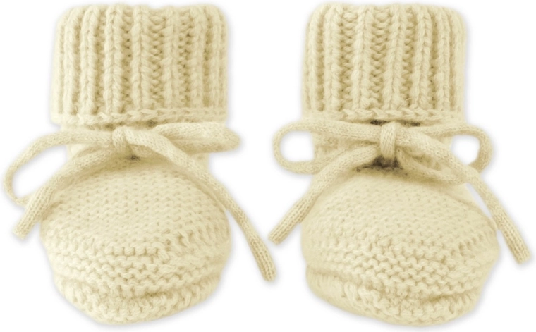 Patucos de merino Lodger butter 0–6 meses