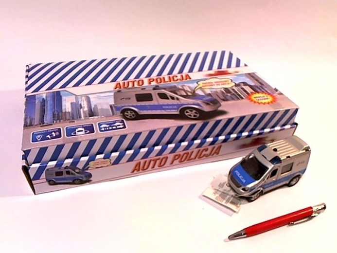 Furgoneta policial con sonido 11 cm