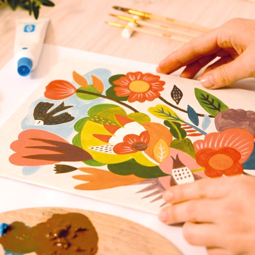 Pintura fácil y divertida según plantillas