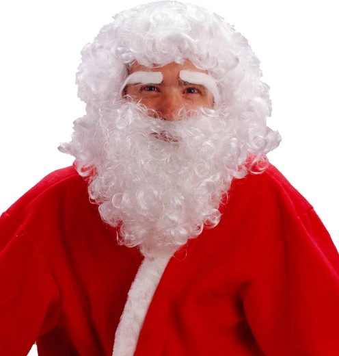 Peluca de Santa con barba para niños