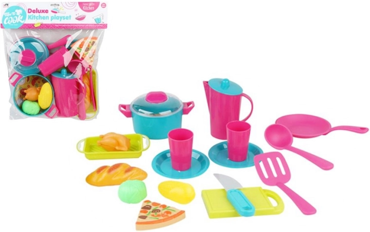 Set infantil de utensilios de cocina en bolsa