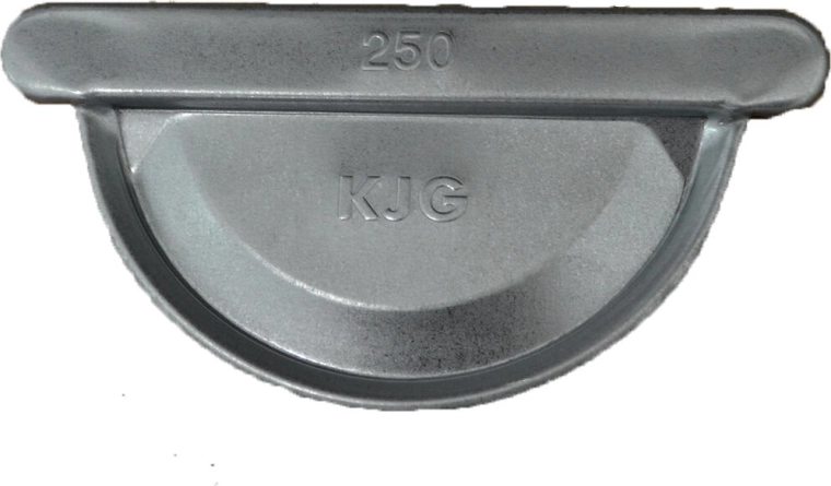 Testero del canalón 250 mm galvanizado