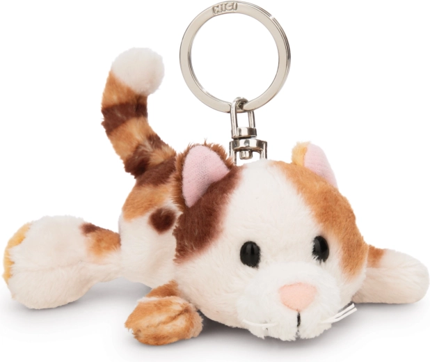 Llavero NICI gata tricolor tumbada Calico 10 cm