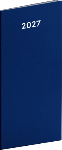 Notique agenda de bolsillo azul 2027 (mensual) 8 × 18 cm