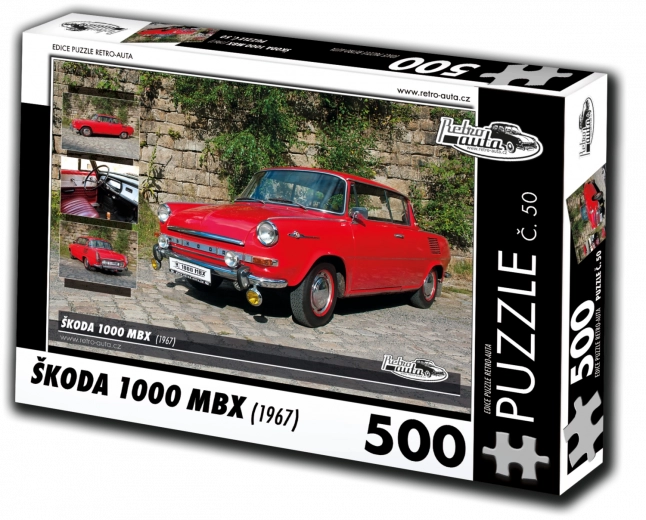 Puzzle RETRO-AUTA Škoda 1000 MBX 500 piezas
