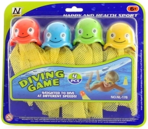Pulpos de buceo – set de 4 piezas
