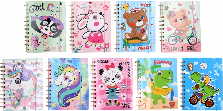 Cuaderno rayado con espiral 13 × 18 cm, 70 páginas