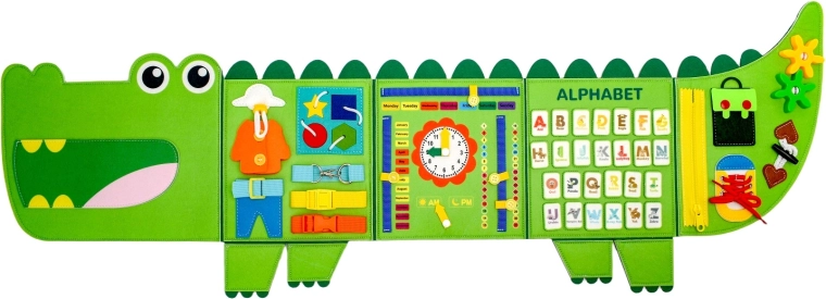 2Kids Toys tablero de actividades blando cocodrilo