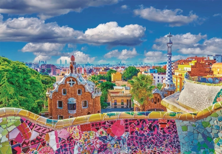 Puzzle CLEMENTONI Park Güell Barcelona 1000 piezas