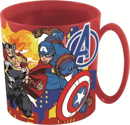 Taza de plástico Avengers 265 ml roja