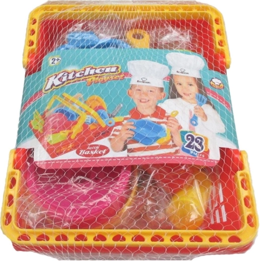 Cesta de cocina para niños, set de 23 piezas