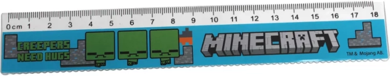 Regla con motivo de Minecraft