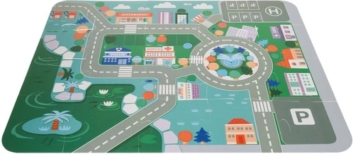 Alfombrilla de juego y puzzle de carretera para escenarios urbanos