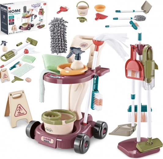 Woopie carrito de limpieza infantil 26 piezas