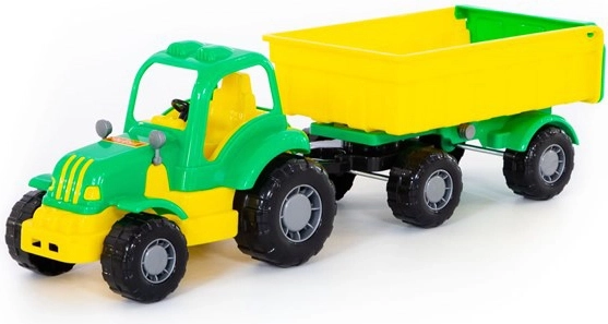 Tractor Wader con remolque basculante