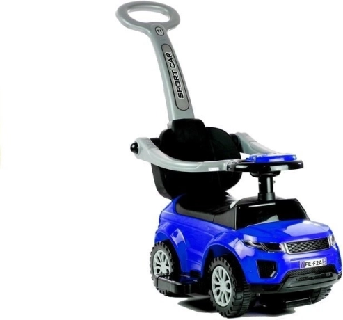 Correpasillos infantil con barra de empuje Azul