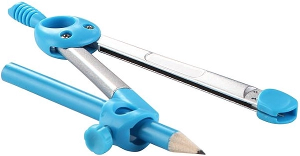 Compás KEYROAD Jelly Bean en estuche – azul