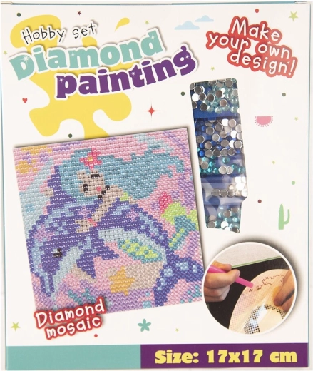 Set creativo para pintura de diamantes 17 × 17 cm (3 variantes de motivo)