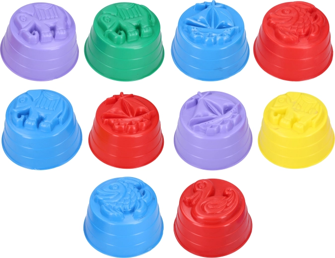 Molde grande de plástico para arena 15 × 8 cm