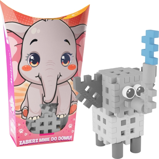 Bloques de construcción Mini Waffle Pocket Pets – elefante