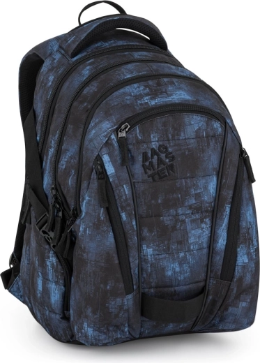 Mochila escolar Bagmaster BAG 25 B para estudiantes en negro y azul