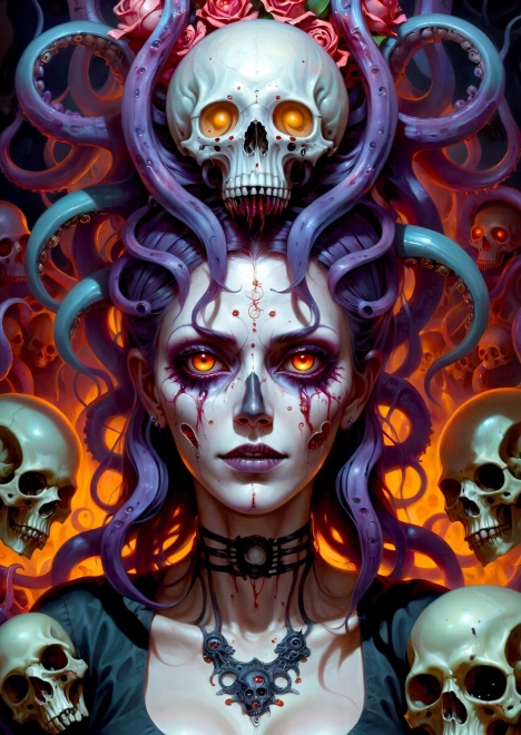 Puzzle Bruja oscura de 1000 piezas