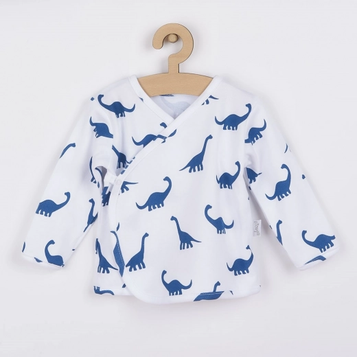 Camisita infantil de algodón Nicol Ivo azul, talla 68 (4–6 meses)
