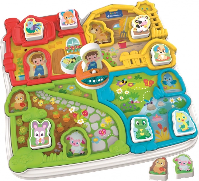 Granja interactiva para niños con melodías y sonidos