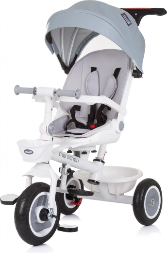 Triciclo infantil con capota Marathon 2 en 1 Ash Grey