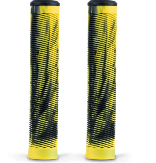 Puños para patinete SOKE negro-amarillos 2 uds