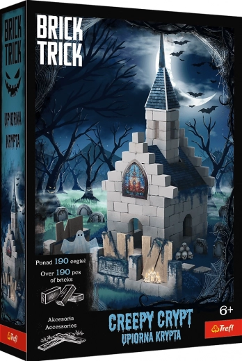 Trefl Brick Trick cripta embrujada – kit de construcción con ladrillos (190 piezas)