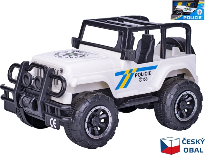 Jeep policial con volante de inercia 22,5 cm