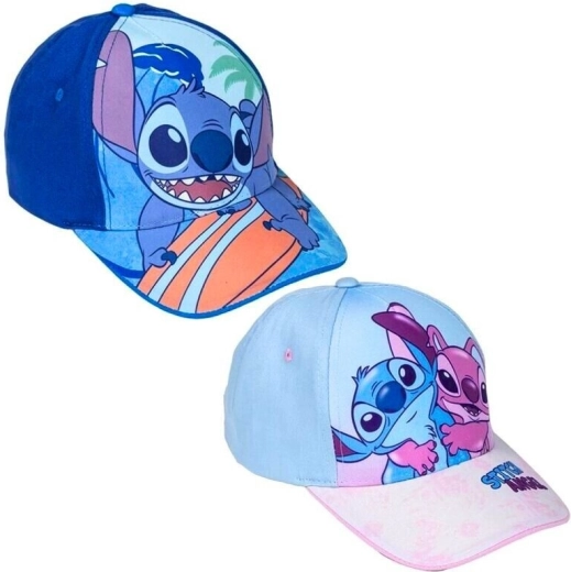 Gorra con visera Stitch y Angel