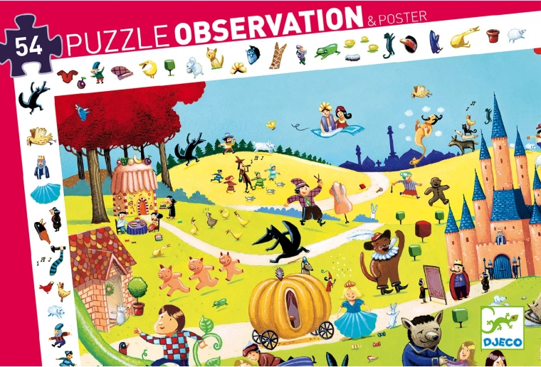 DJECO puzzle de búsqueda Cuentos de hadas