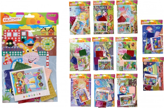 Set creativo adhesivo 18 × 25 cm – mix de motivos