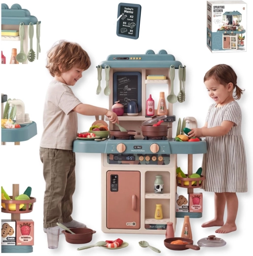 Cocina infantil TinyMini Ocean con efectos, 55 piezas