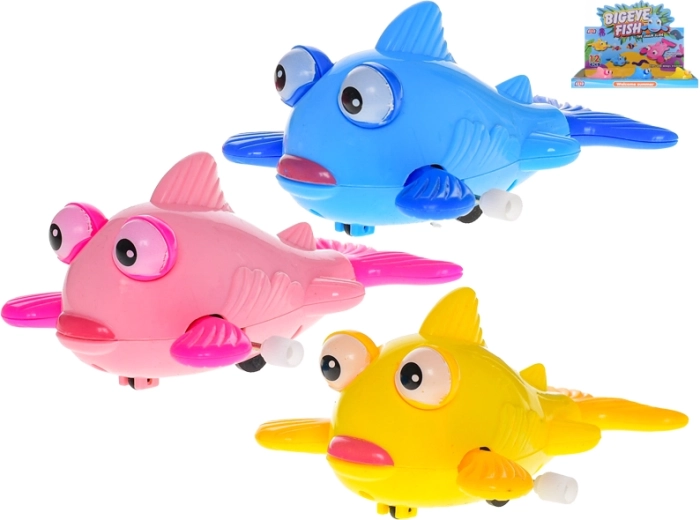 Pececito de plástico multicolor a cuerda