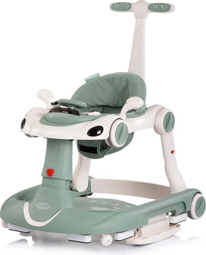 Andador interactivo infantil 5 en 1 con manillar y capota – basil