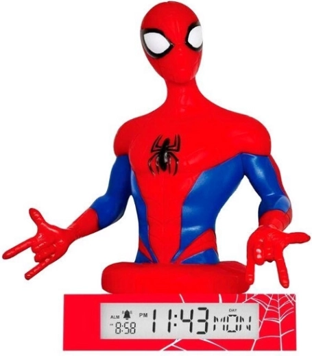 Lámpara 3D con despertador Spider-Man